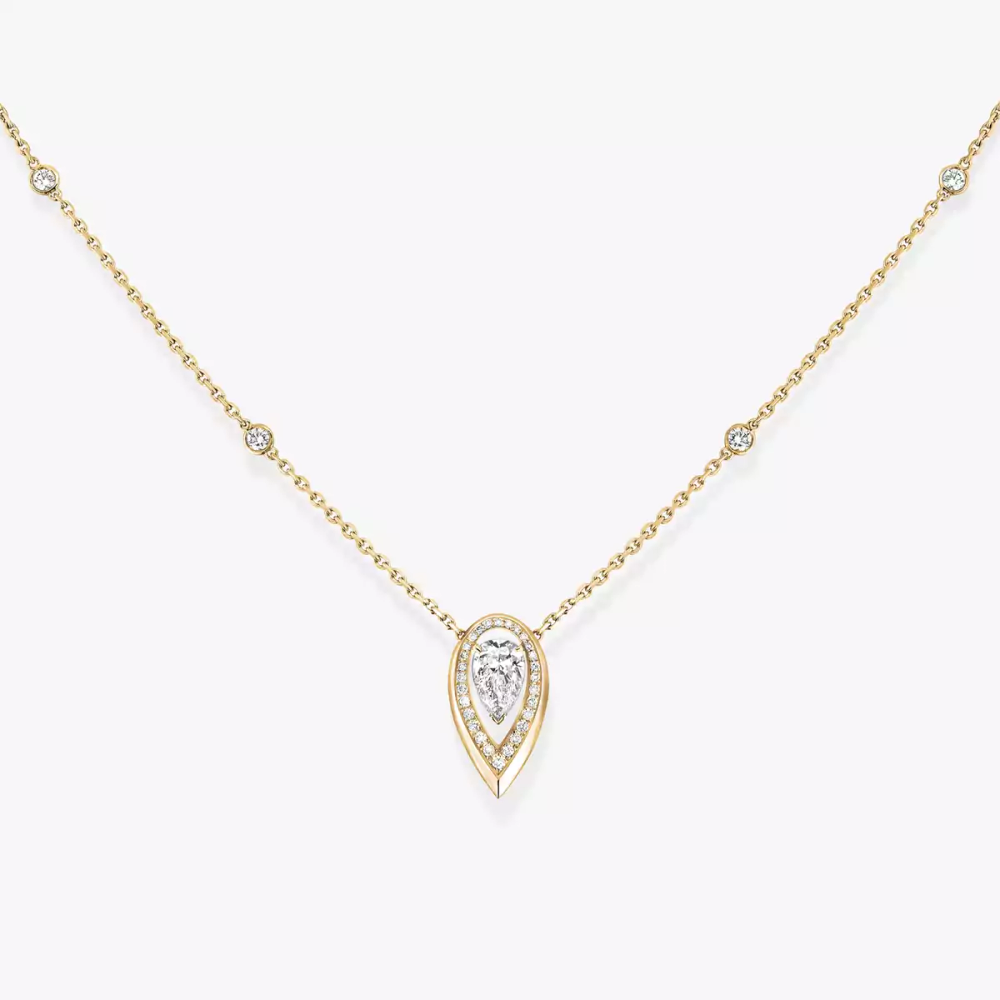 Fiery 0.25ct Yellow Gold Diamond Necklace