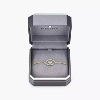 Bracelet pavé Lucky Eye Bracelet Diamant Or Jaune