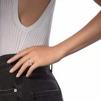 Move Romane Pavé Yellow Gold Diamond Ring