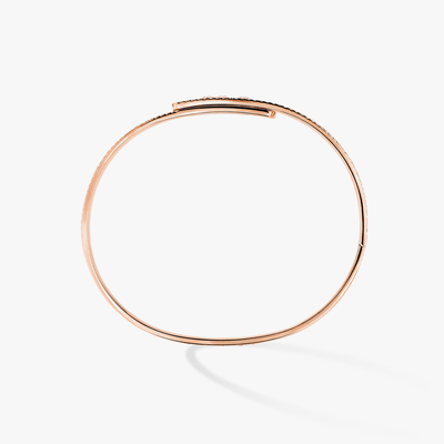 Move Noa Pavé Bangle Pink Gold Diamond Bracelet