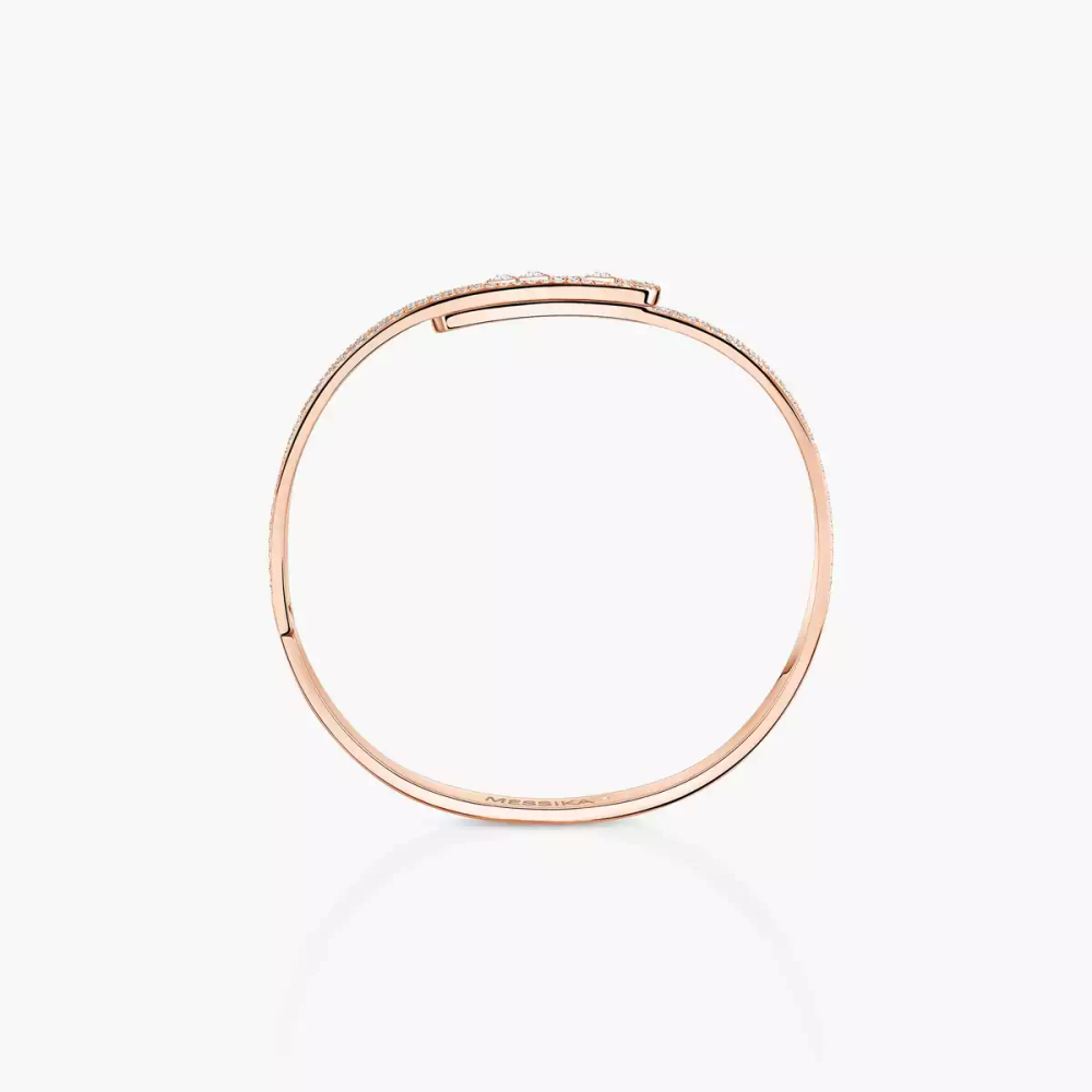 Bangle Move Noa Pavé Bracelet Diamant Or Rose