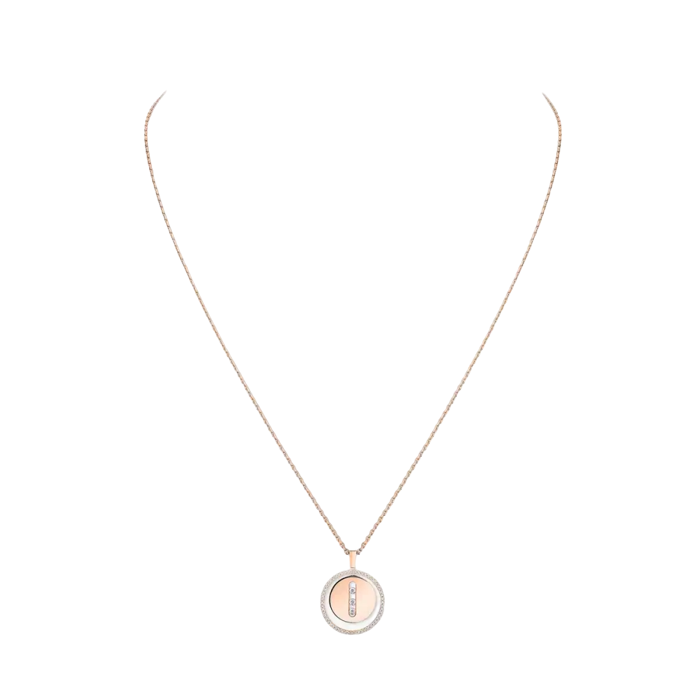 Lucky Move MM Collier Diamant Or Rose