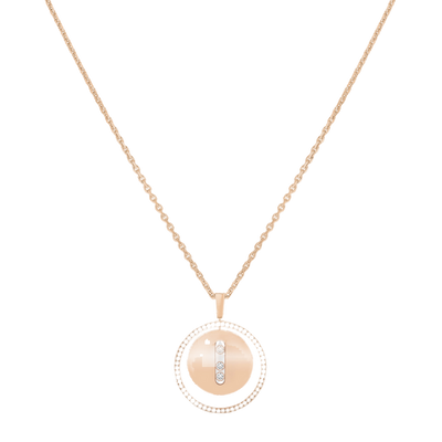 Lucky Move MM Pink Gold Diamond Necklace