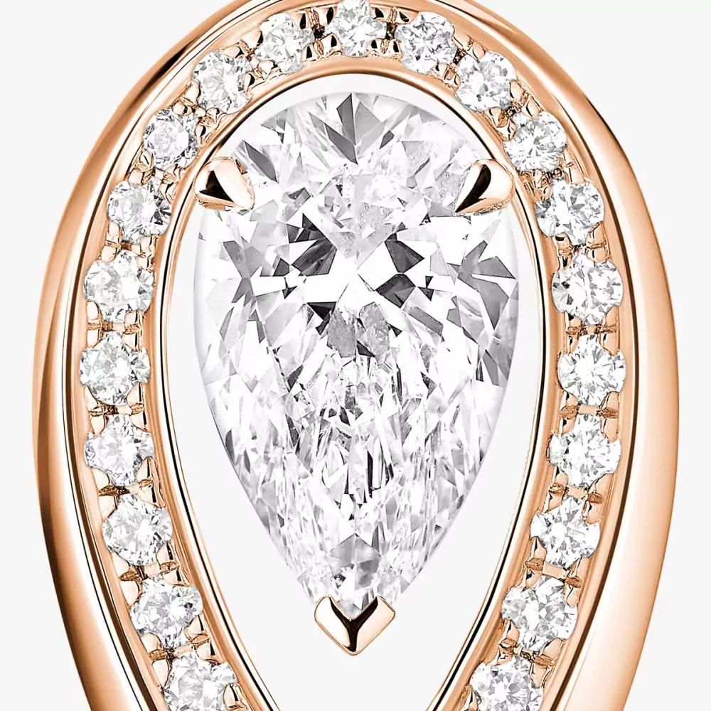 Boucles d'oreilles Fiery 0,40ct Boucles d'oreilles Diamant Or Rose