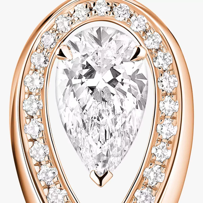 Boucles d'oreilles Fiery 0,40ct Boucles d'oreilles Diamant Or Rose