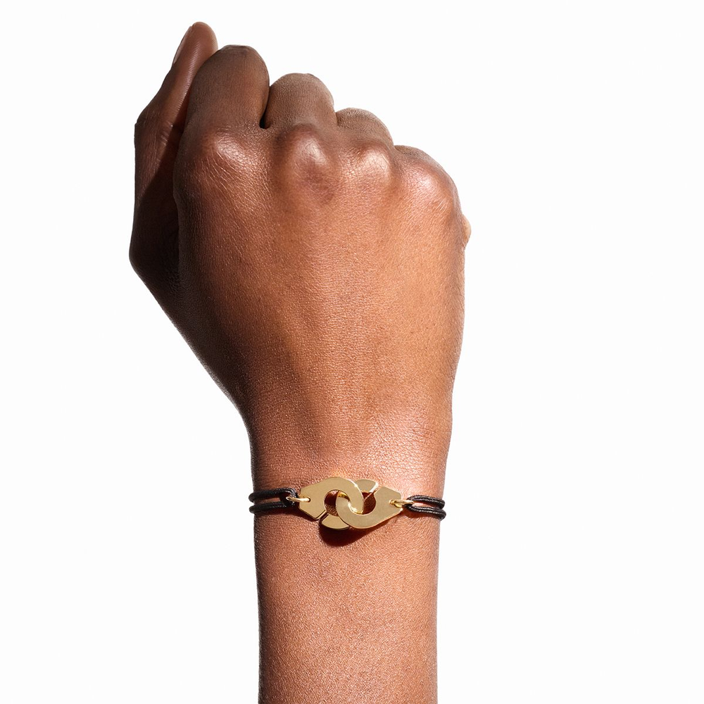 Bracelet Sur Cordon Menottes Dinh Van Grand Modèle