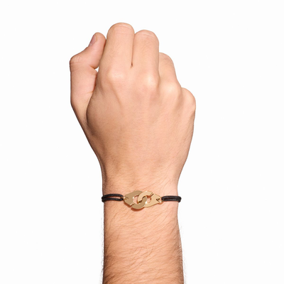 Bracelet Sur Cordon Menottes Dinh Van Grand Modèle