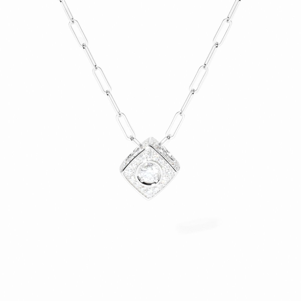 Le Cube Diamant Xl Paved Pendant