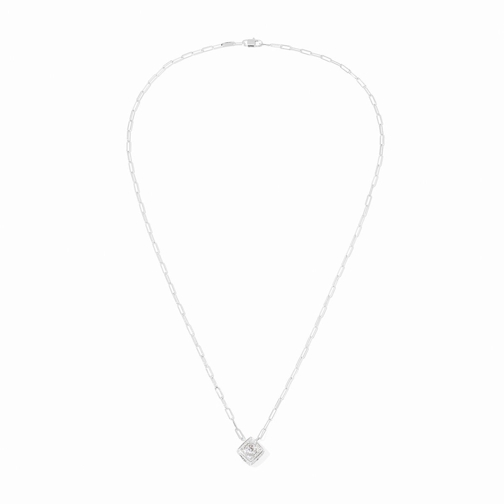 Pendentif Le Cube Diamant Xl Pavé