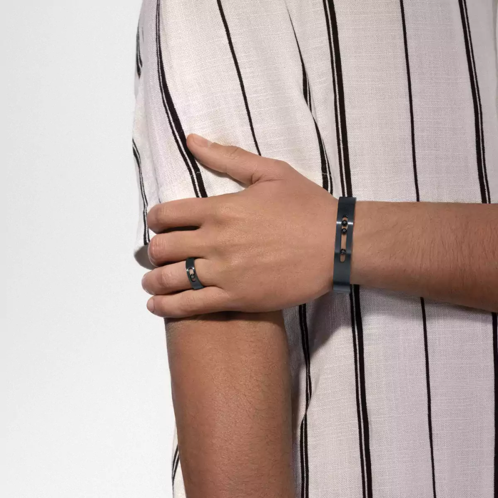Bague Move Titanium PM Bague Diamant Black Titanium