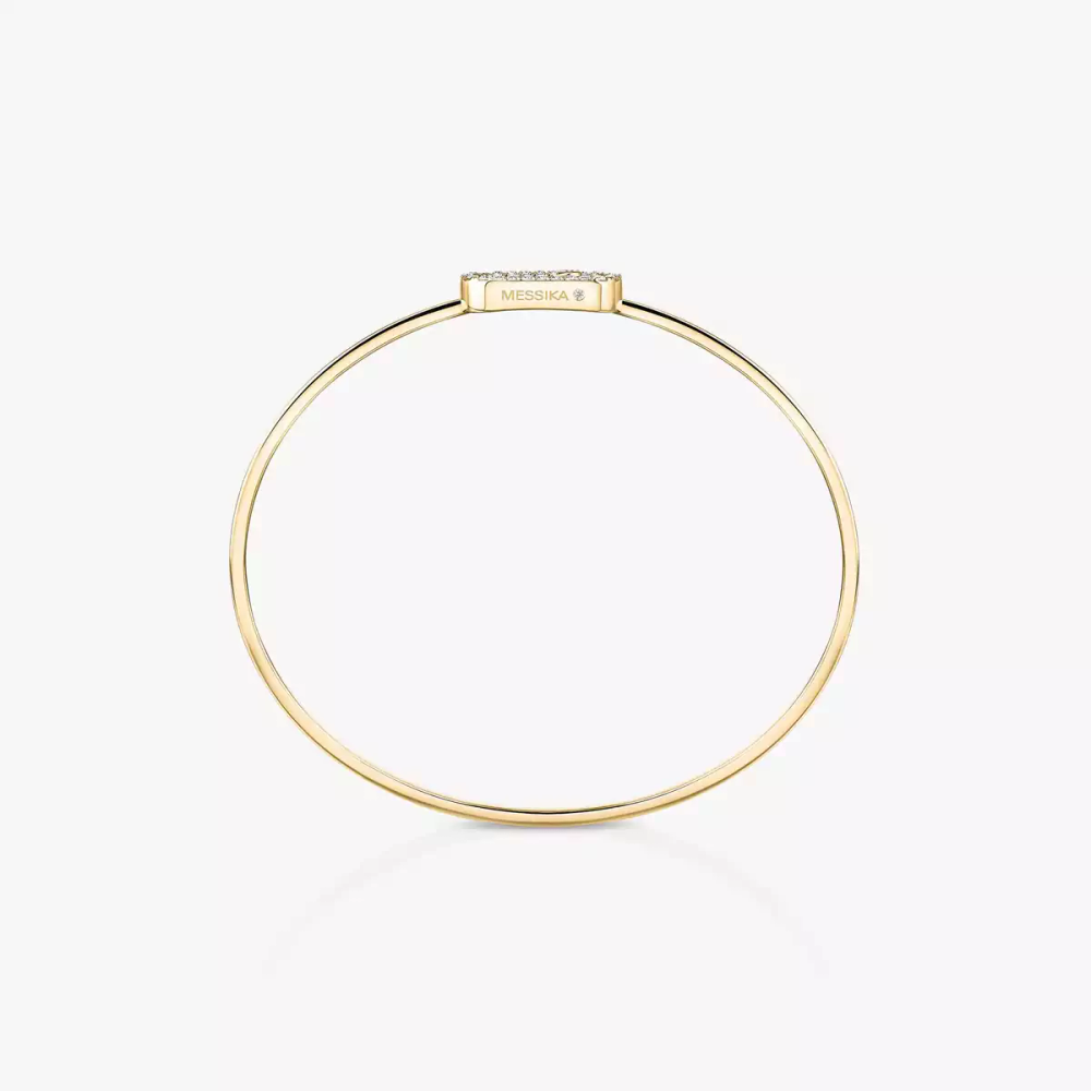 Jonc Flex Move Uno Pavé Bracelet Diamant Or Jaune