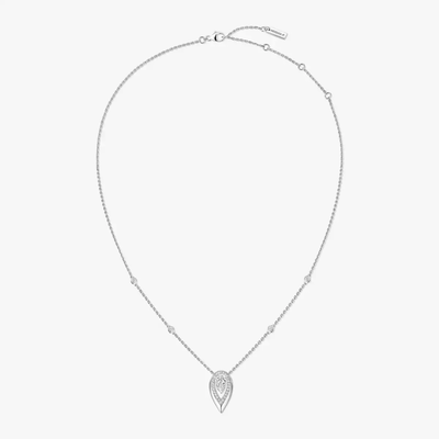 Fiery 0,40ct Collier Diamant Or Blanc