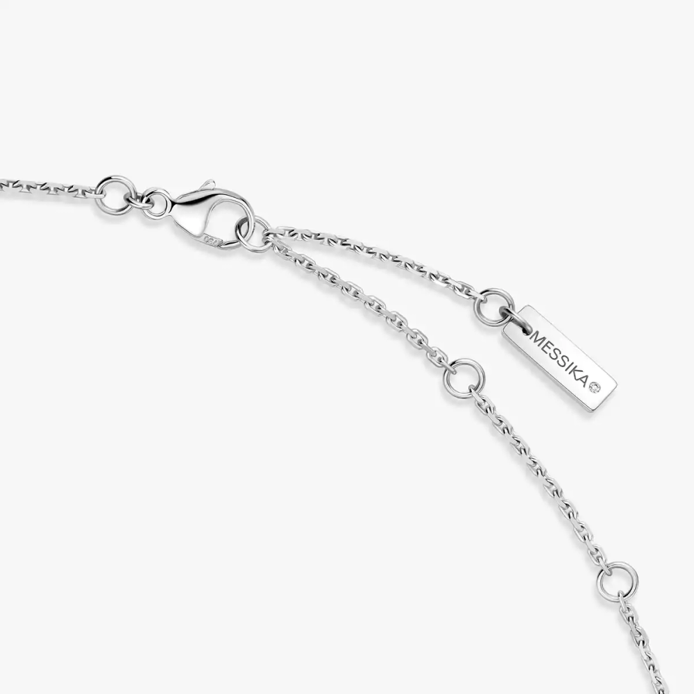 Collier Fiery 0,40ct Collier Diamant Or Blanc