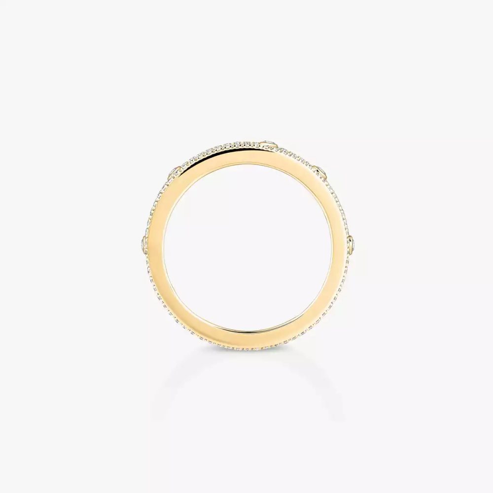 Alliance Move Romane Bague Diamant Or Jaune