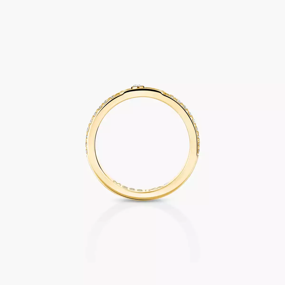 Alliance Move Joaillerie Pavée Bague Diamant Or Jaune