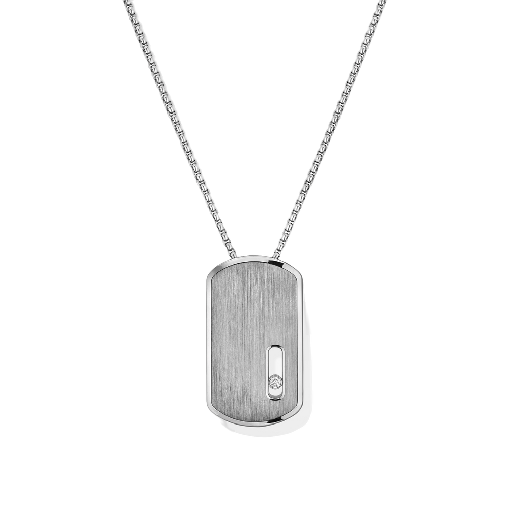 Collier Diamant Natural Titanium Pendentif GM Move Titanium Naturel