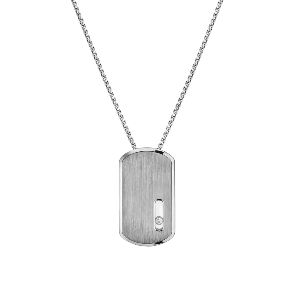 Move Titanium Natural LM Pendant Necklace Natural Titanium Diamond Necklace