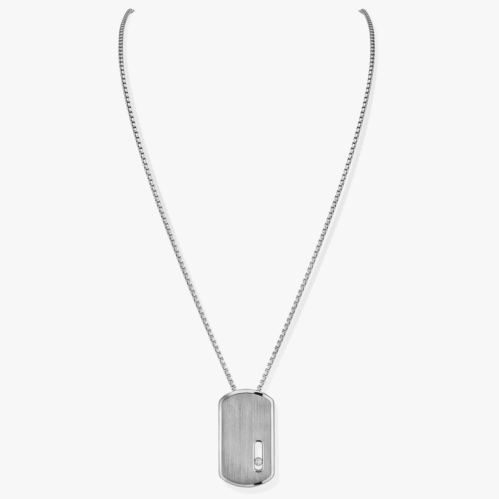 Collier Diamant Natural Titanium Pendentif GM Move Titanium Naturel