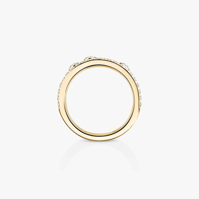 Move Romane LM Pavé Yellow Gold Diamond Ring