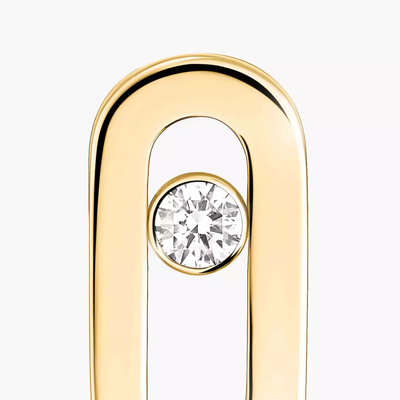 Gold Move Uno Stud Earrings Yellow Gold Diamond Earrings