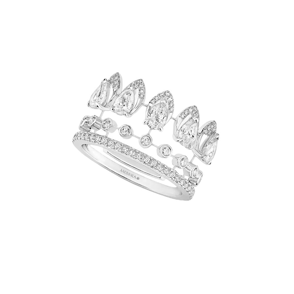Alliance Desert Bloom Bague Diamant Or Blanc
