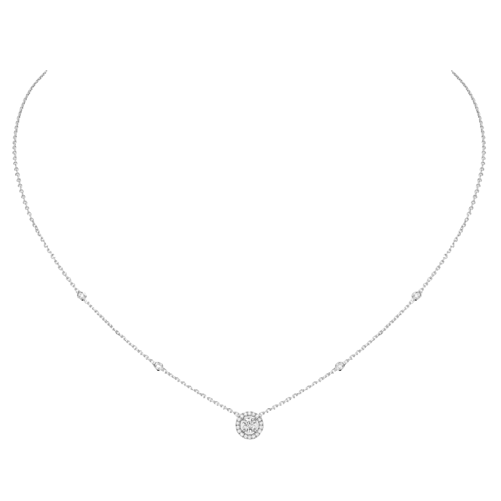 Joy 0,20ct Collier Diamant Or Blanc