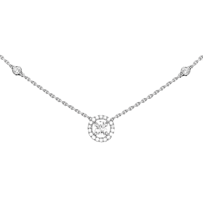 Joy Diamant Rond 0,20ct Collier Diamant Or Blanc