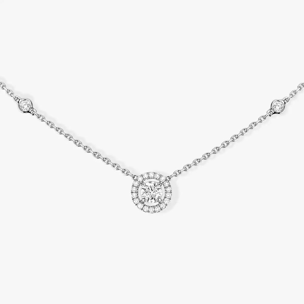 Joy 0,20ct Collier Diamant Or Blanc