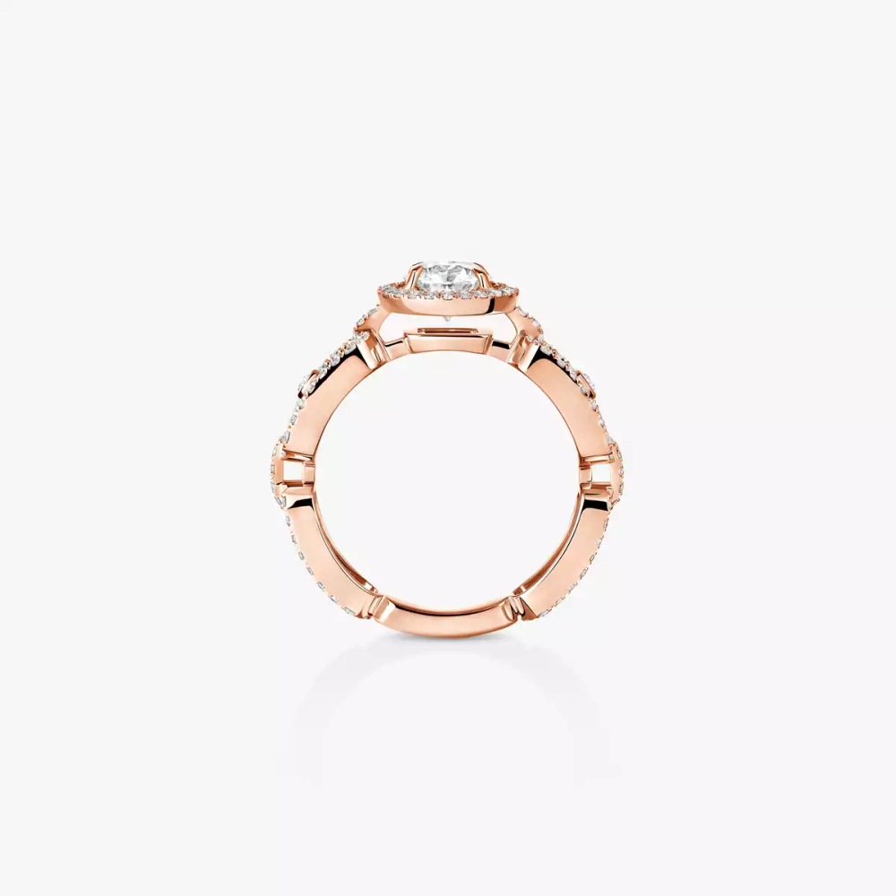Solitaire Move Link 0,70ct Bague Diamant Or Rose