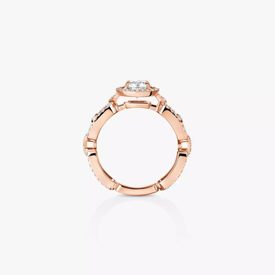 Solitaire Move Link 0,70ct Bague Diamant Or Rose