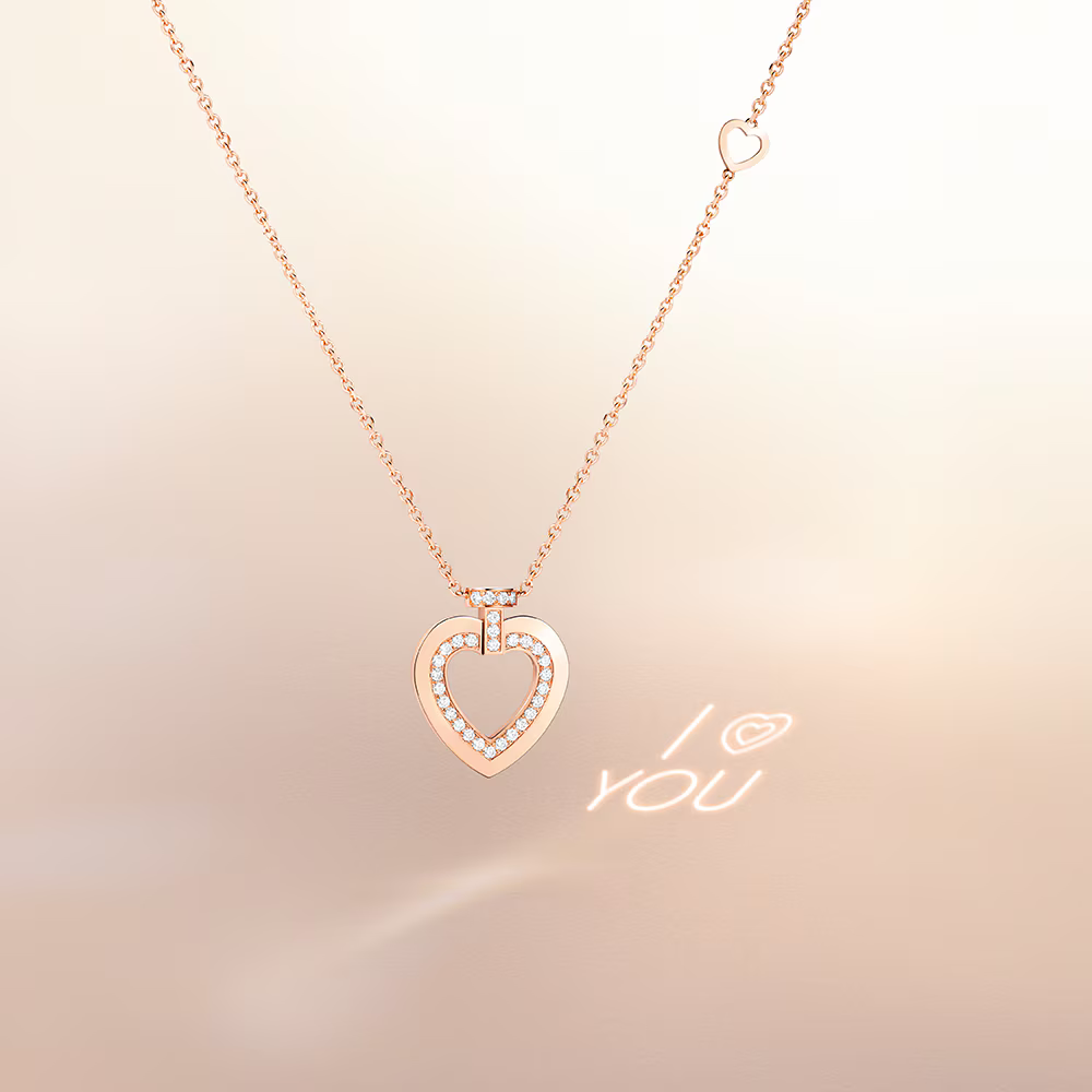 Pretty Woman necklace Sunlight Message - "I ❤ YOU"