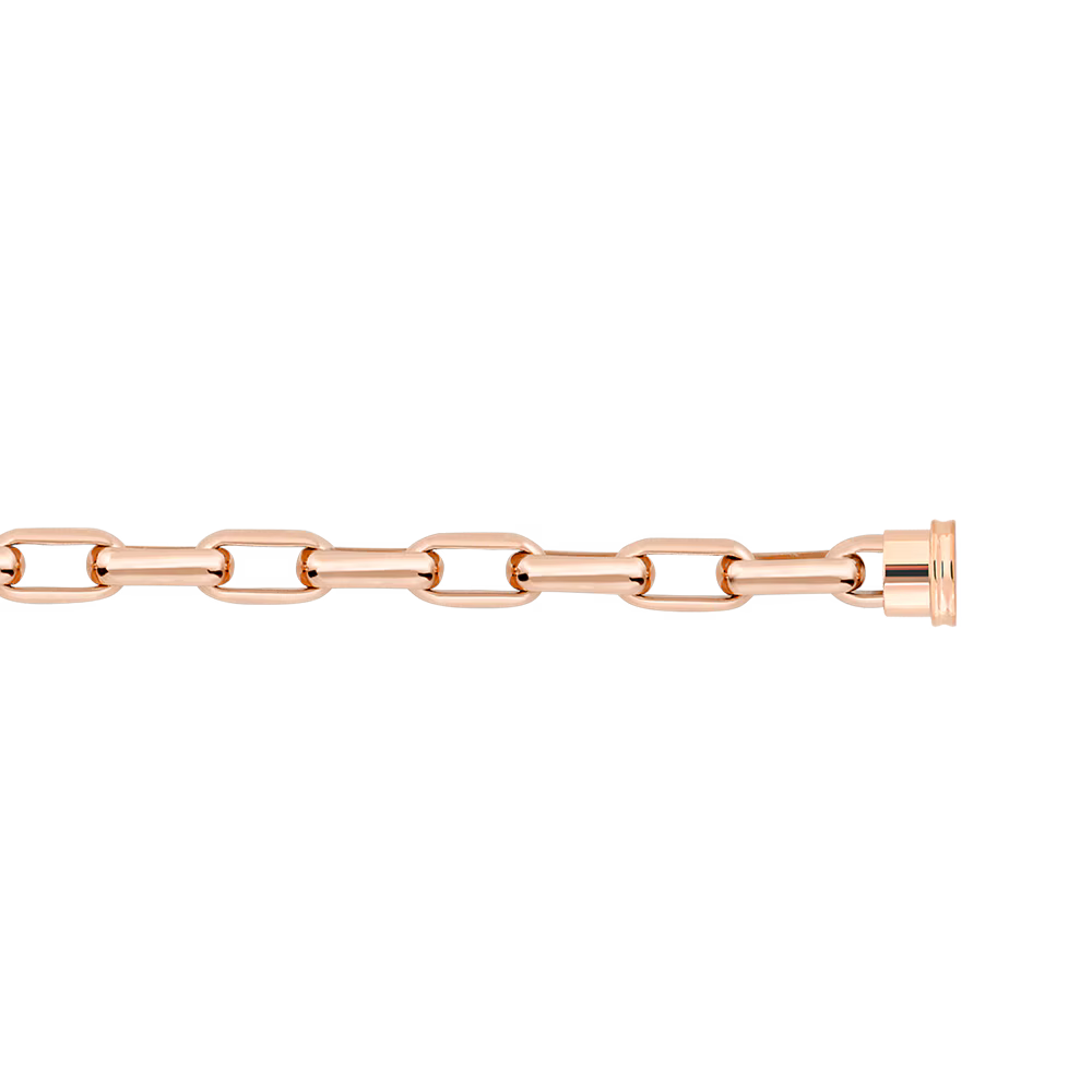 Bracelet maillons or rose 750/1000e