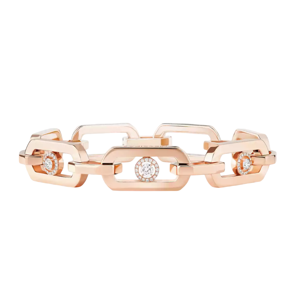 So Move XL Bracelet Diamant Or Rose