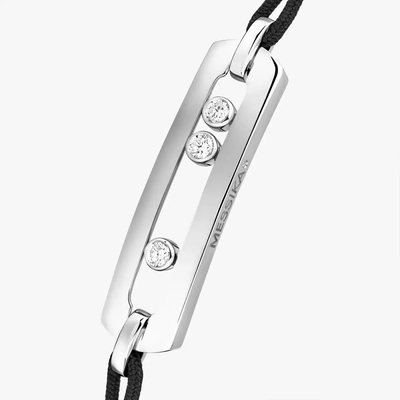 Move Cordon Motif L Bracelet Diamant Or Blanc