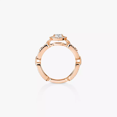 Solitaire Move Link 0,50ct Bague Diamant Or Rose