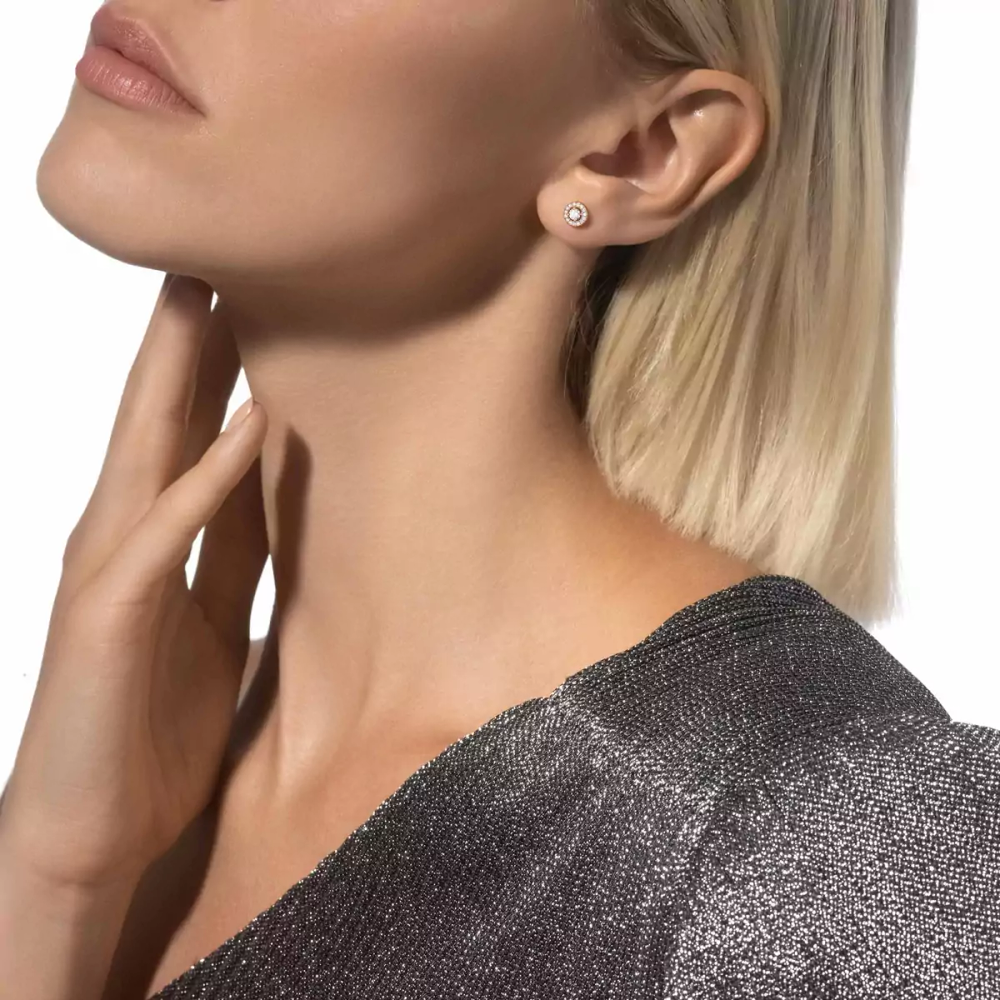 Boucles d'oreilles Joy 0,10ct Boucles d'oreilles Diamant Or Rose