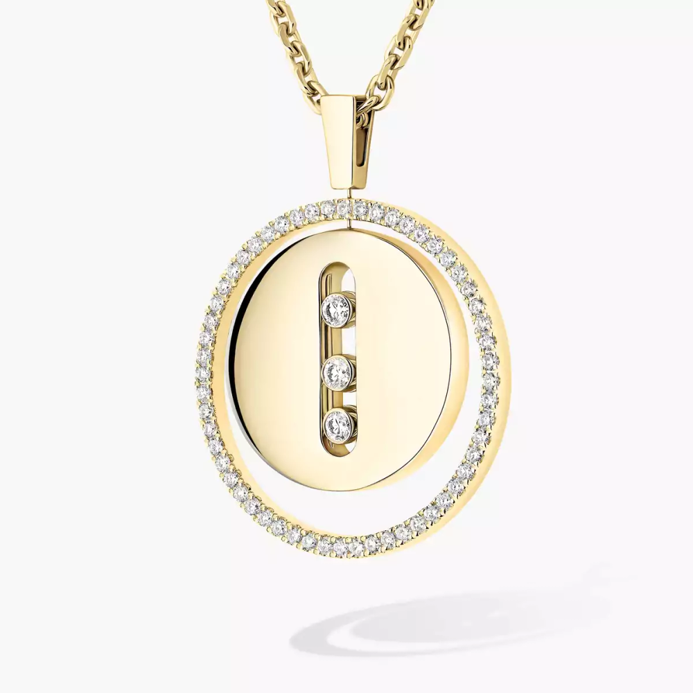 Lucky Move MM Collier Diamant Or Jaune