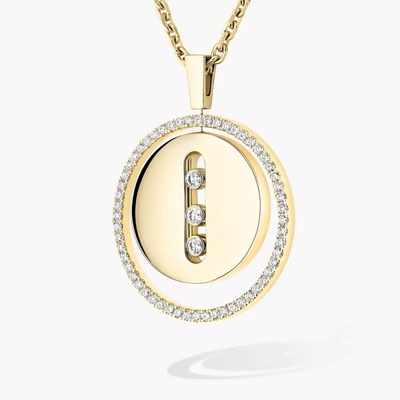 Lucky Move MM Collier Diamant Or Jaune