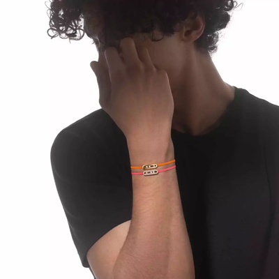 Bracelet cordon rose pavé Messika Care(s) Bracelet Diamant Or Rose