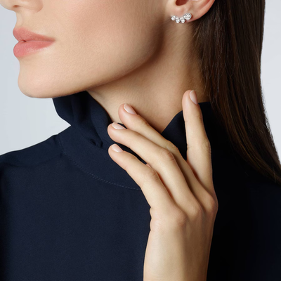 Boucles d'oreilles Joséphine Ronde d'Aigrettes