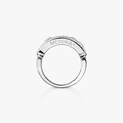 Move Classique Pavée Bague Diamant Or Blanc