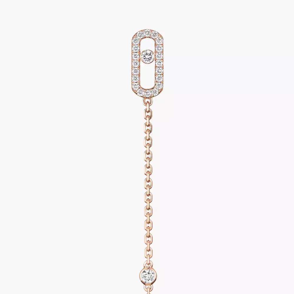 Pendantes Move Uno Boucles d'oreilles Diamant Or Rose