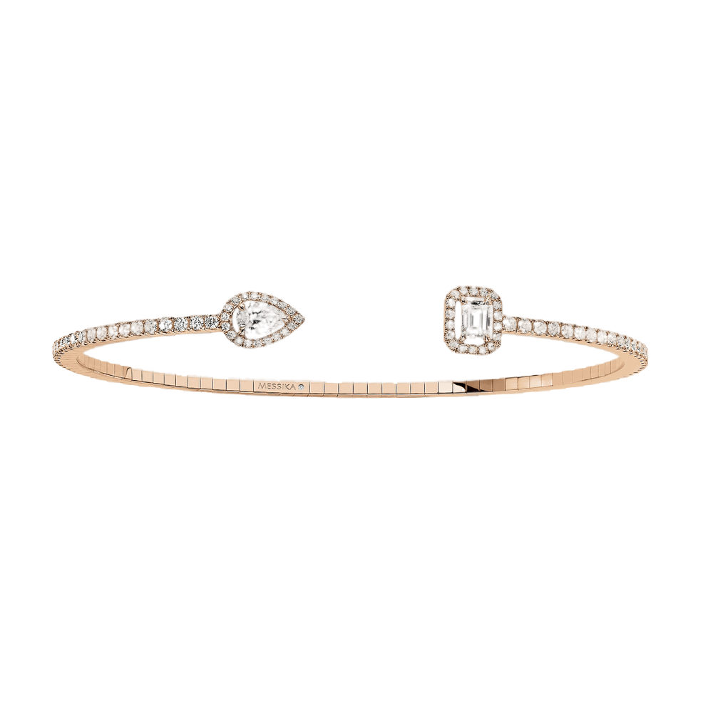My Twin Skinny 0.15ct x2 Pink Gold Diamond Bracelet