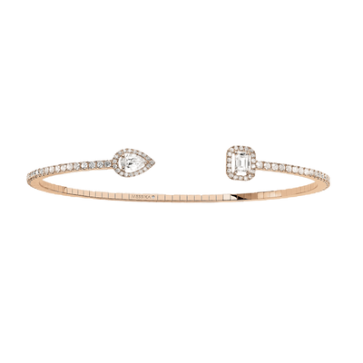 My Twin Skinny 0.15ct x2 Pink Gold Diamond Bracelet