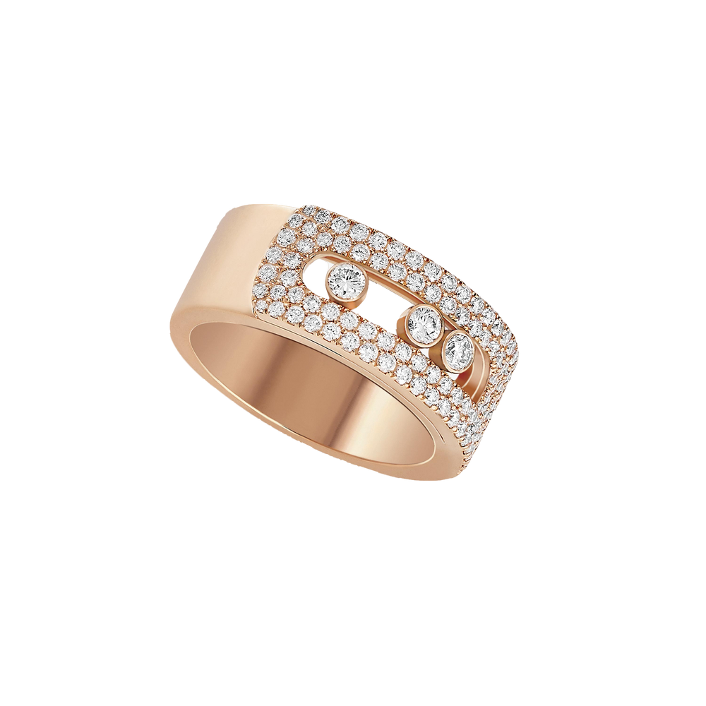 Move Noa LM Pavé Pink Gold Diamond Ring
