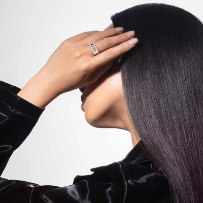 Bague pavée Move Noa GM Bague Diamant Or Rose