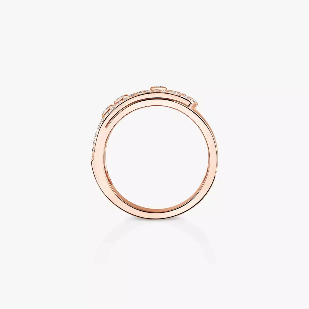 Move Noa GM Pavée Bague Diamant Or Rose
