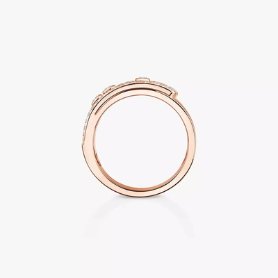 Move Noa GM Pavée Bague Diamant Or Rose