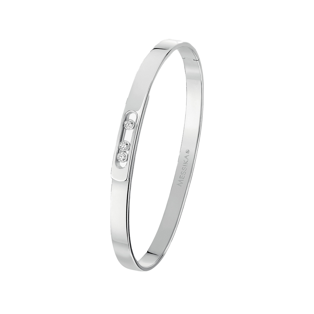 Move Noa Bangle SM White Gold Diamond Bracelet