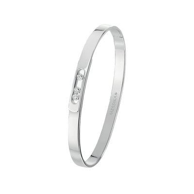 Move Noa Bangle SM White Gold Diamond Bracelet